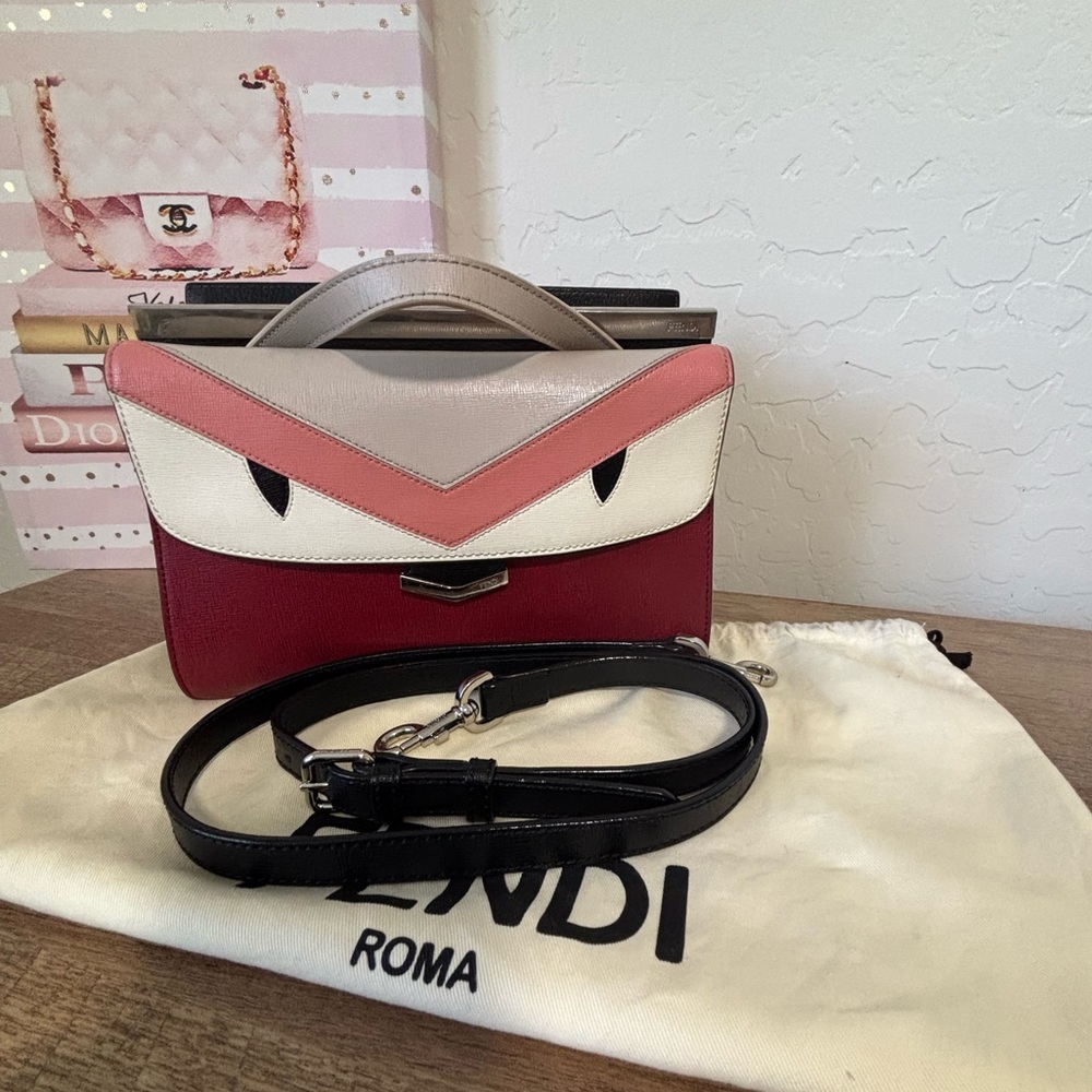 Fendi Monster Demi Jour Colorblock Crossbody Bag